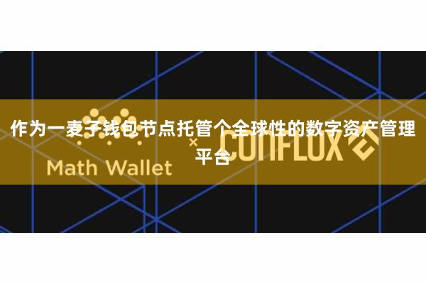 作为一麦子钱包节点托管个全球性的数字资产管理平台